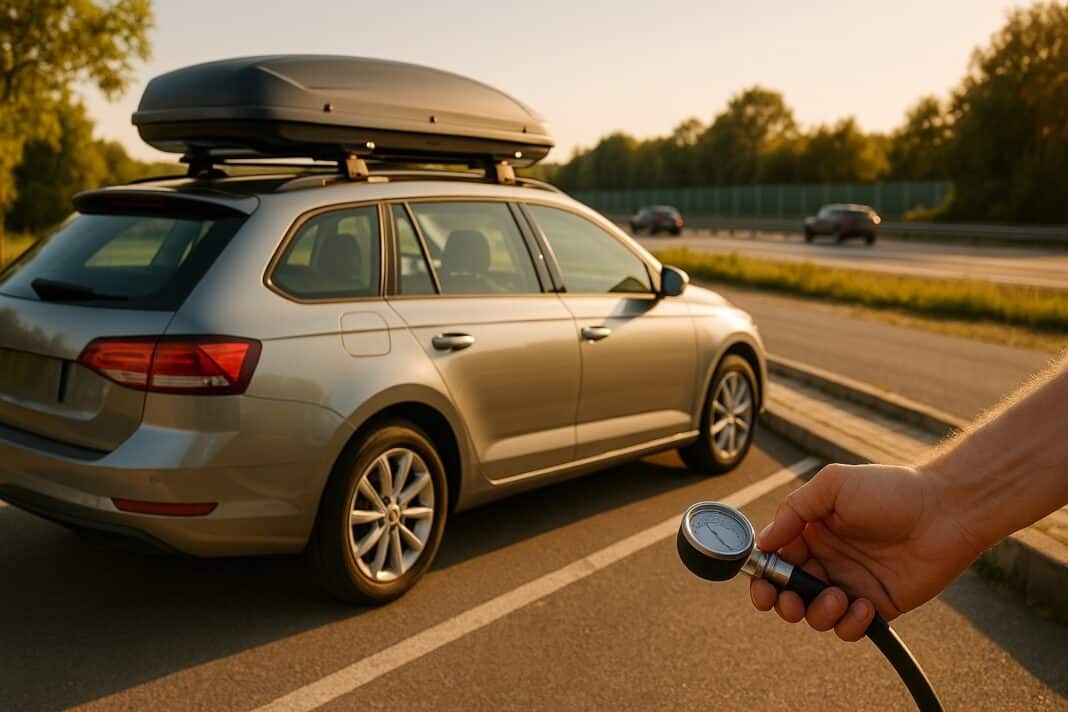 Mit Dachbox steigt der Verbrauch kaum – stimmt das auf der August‑Autobahn?