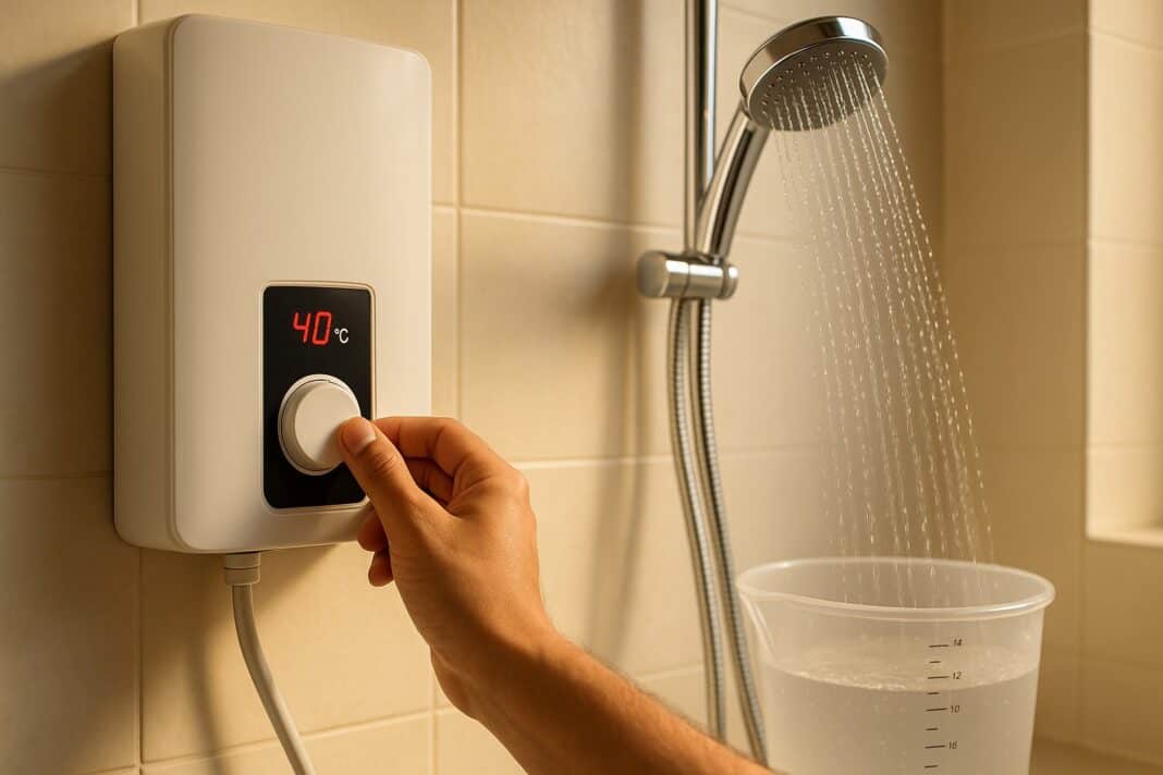 Durchlauferhitzer smart einstellen: 40 °C & Eco‑Flow