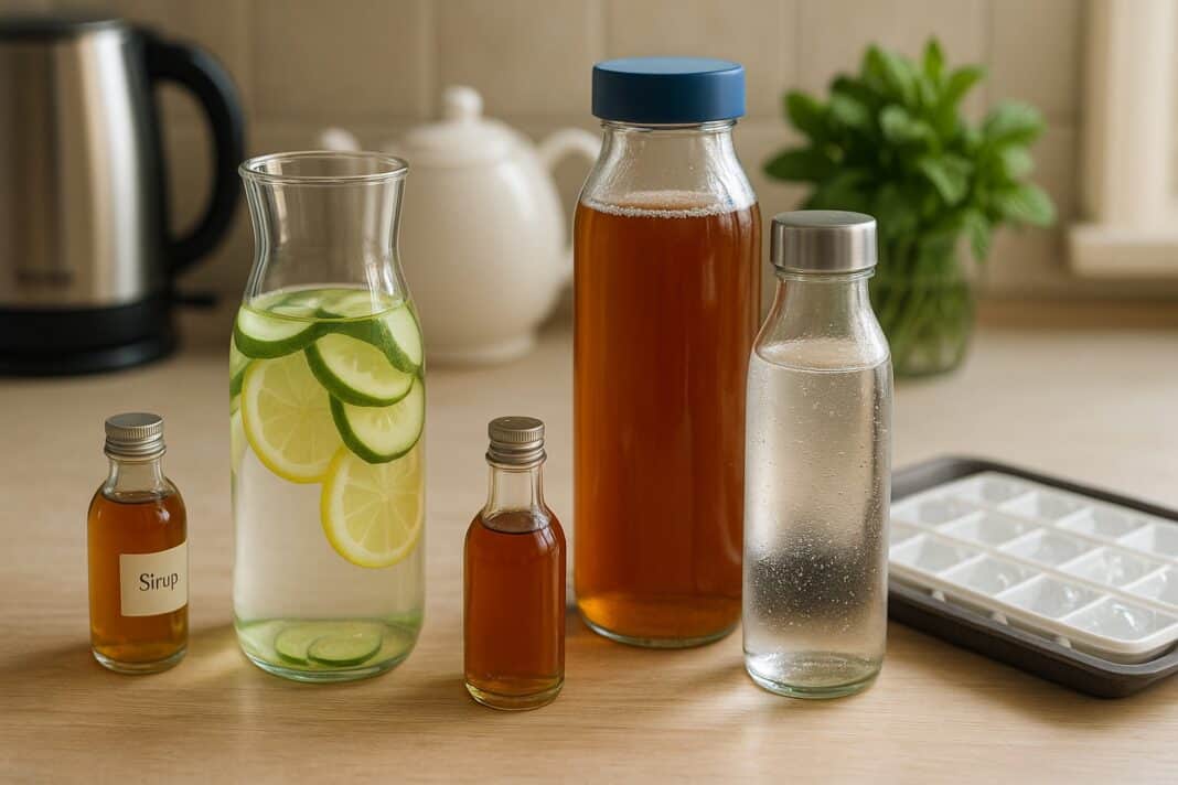 Getränkebar zuhause: Wasser, Sirup & Eistee zum Sparpreis
