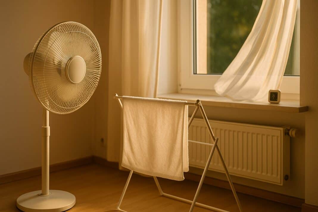 Ventilator + Handtuch mit Abstand: Praxis‑Test am Augustabend