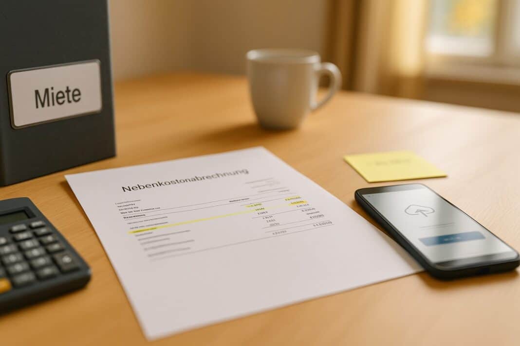 Nebenkosten 2024/25 im Griff: prüfen, fristwahren, einreichen