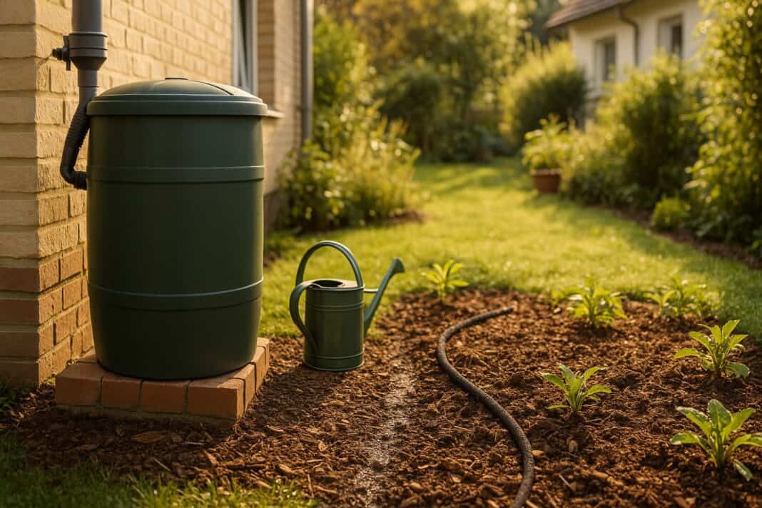 Regen sammeln, Mulch legen – doppelt sparen