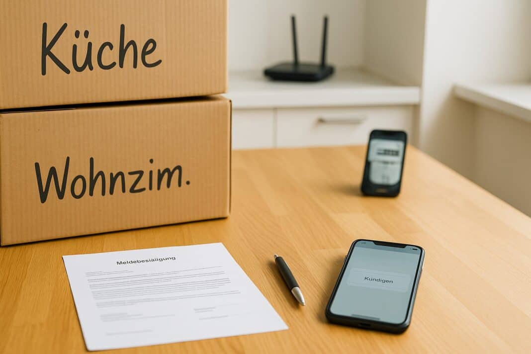 Umzug melden – Kündigung sauber erledigen