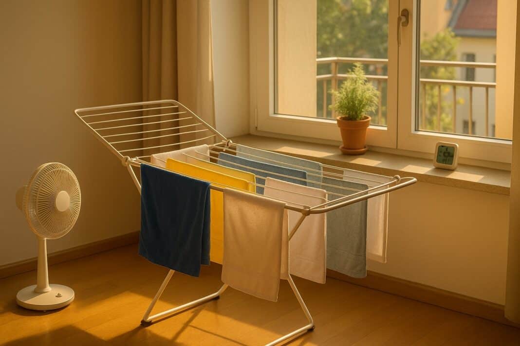 Schneller trocken mit Strömung: Indoor‑Light am offenen Fenster