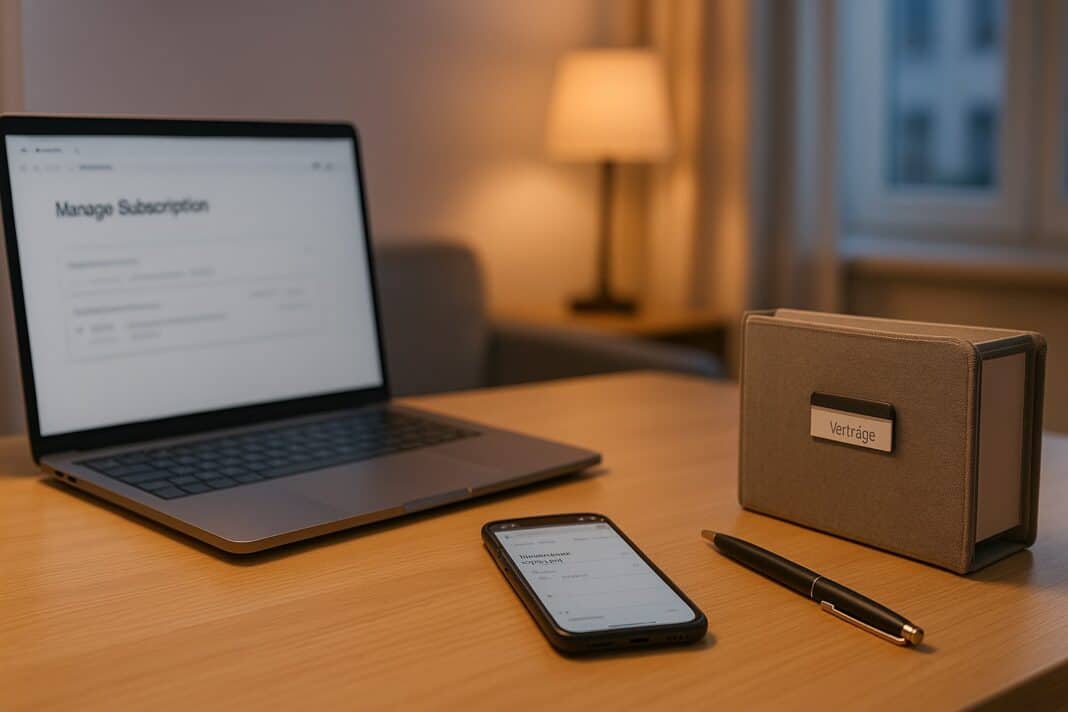 abo-vertrag In 15 Minuten Abos schlank – kündigen, downgraden, pausieren