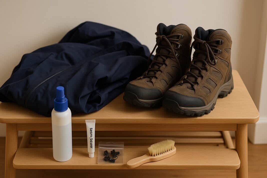 Herbst‑Pflegekit: Regenjacke & Schuhe auffrischen