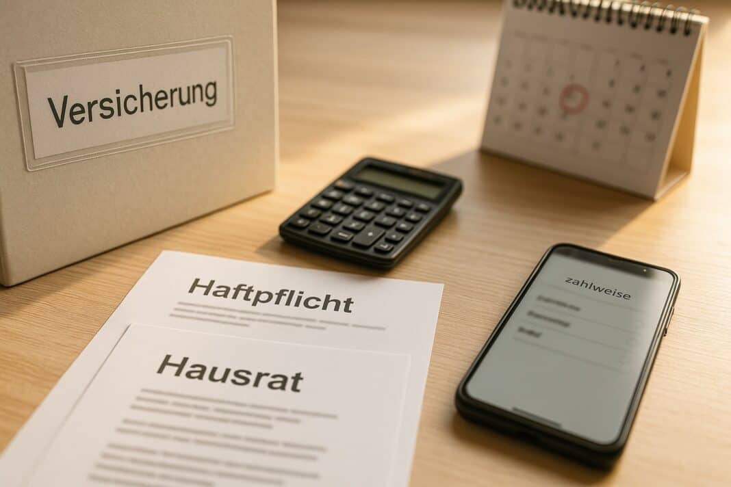 Versicherungen Quick‑Check: Haftpflicht/Hausrat auf Jahreszahler & Selbstbehalt umstellen – sofort günstiger