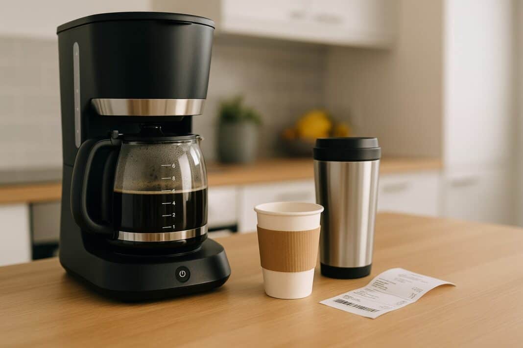 Kaffeemaschine vs. To-Go: So drücken Sie die Monatsrechnung