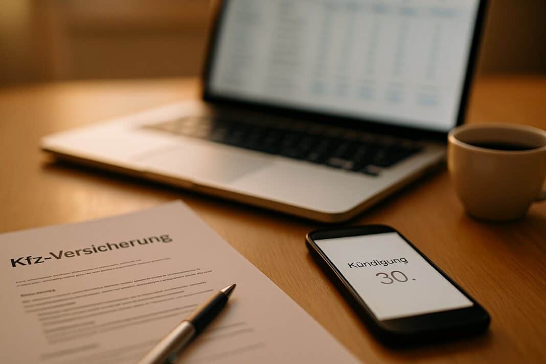 kfz-versicherung kündigen Kfz‑Kündigung rechtzeitig absenden – Frist im Blick