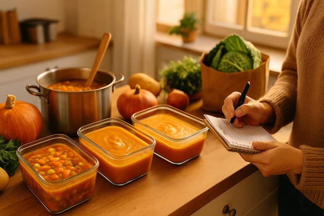 Saisonküche im Herbst: Suppen & Eintöpfe günstig vorkochen