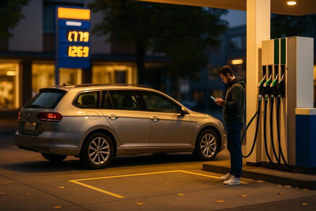Abendslot nutzen: günstiger tanken mit App‑Alarm