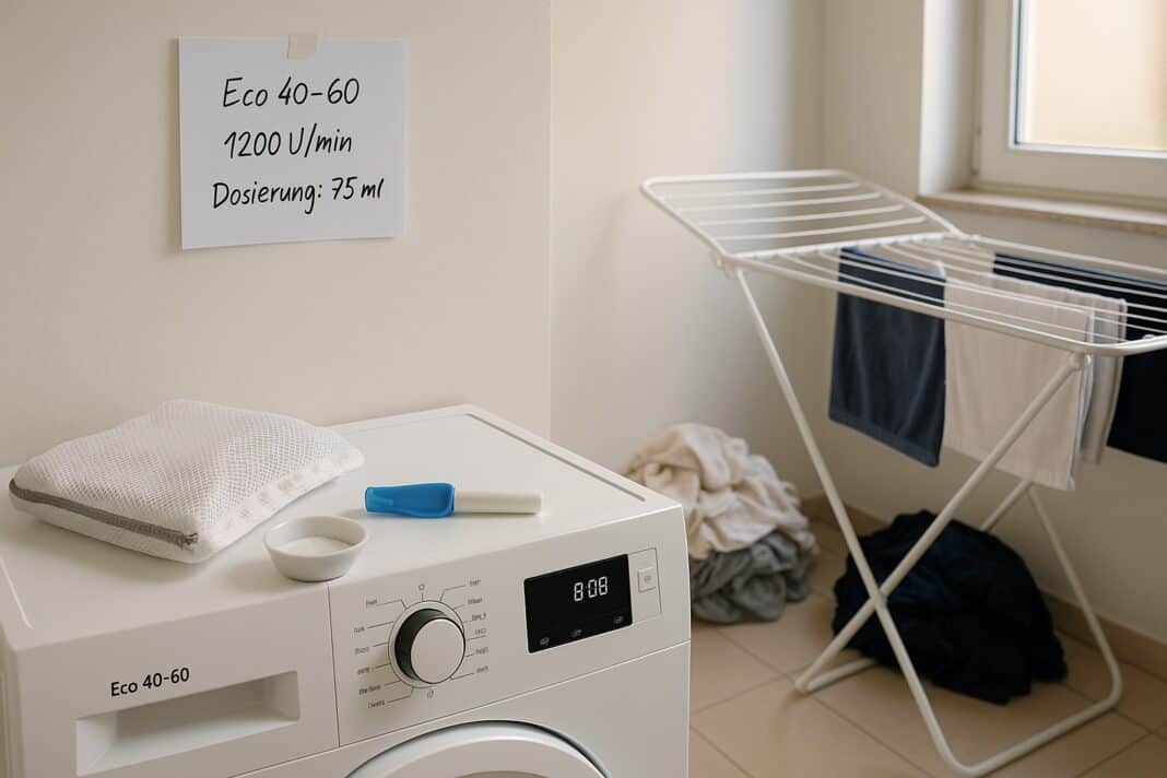 Clever waschen: Eco‑Programm, richtige Dosis, volle Trommel