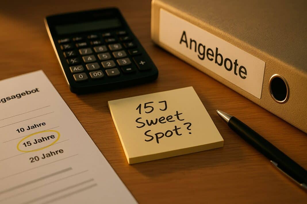 Zinsbindung im Vergleich – Sweet‑Spot‑Check
