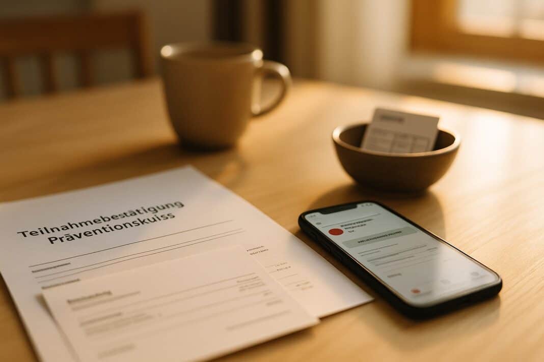Präventionskurs + Kassen‑App: Bonus 2025 einlösen
